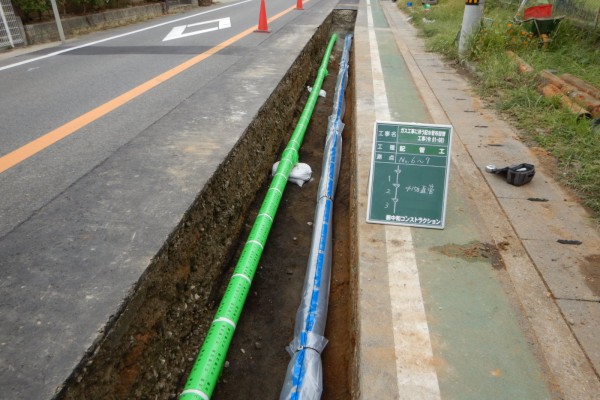 ガス工事に伴う配水管布設替工事（令０１－０８）