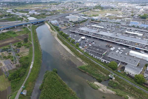 佐保川中流部河道掘削他工事