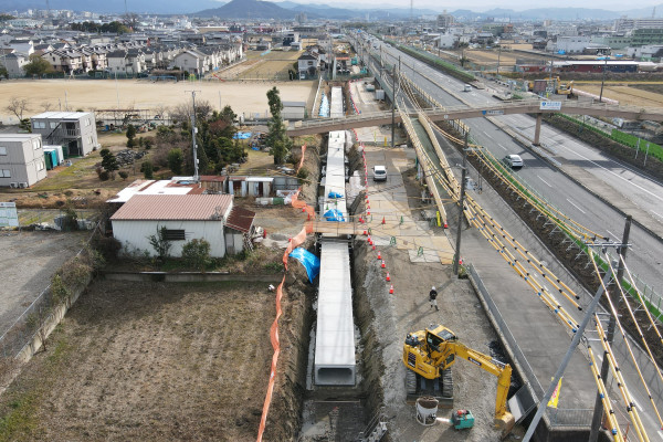 大和御所道路大垣地区他構造物工事