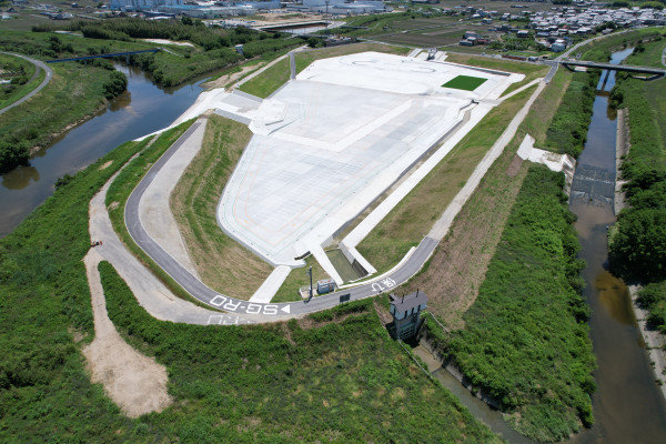 大和川保田遊水地掘削築堤他工事