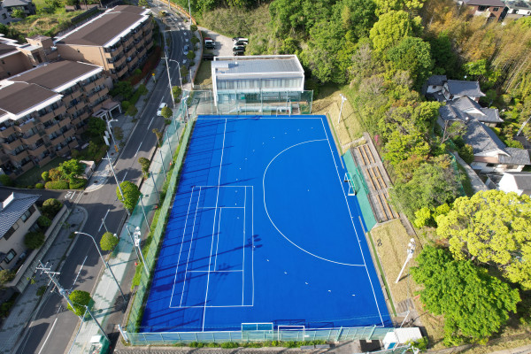 南都銀行保養所 人工芝ホッケー場 人工芝貼替工事